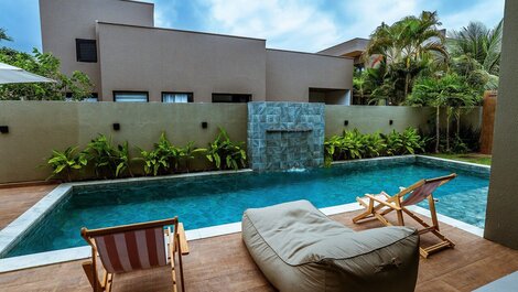 Casa Moderna Beira-Mar em Paripueira/AL