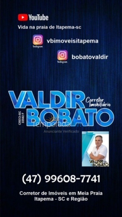 Apartamento para aluguel de temporada em Itapema (Meia Praia)