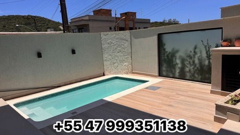 Beautiful house with swimming pool 600 meters from Zimbros beach