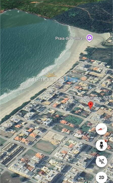 Apartamento para alquiler de vacaciones em Governador Celso Ramos (Praia de Palmas)