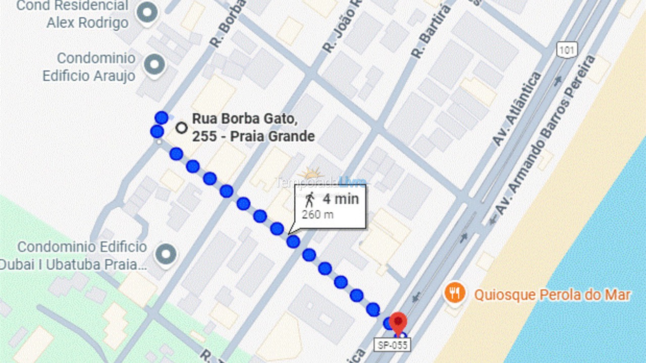 Apartment for vacation rental in Ubatuba (Praia Grande)