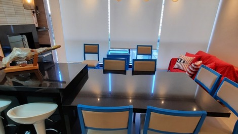 Piso Pitangueiras - Alto estándar - Balcón gourmet - 3 aires acondicionados - Capacidad para 6 personas