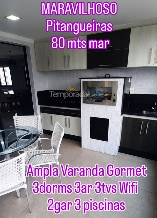 Apartment for vacation rental in Guarujá (Pitangueiras)