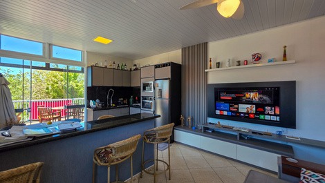 Apartamento vista mar (quadra mar) 6 pessoas - Ubatuba