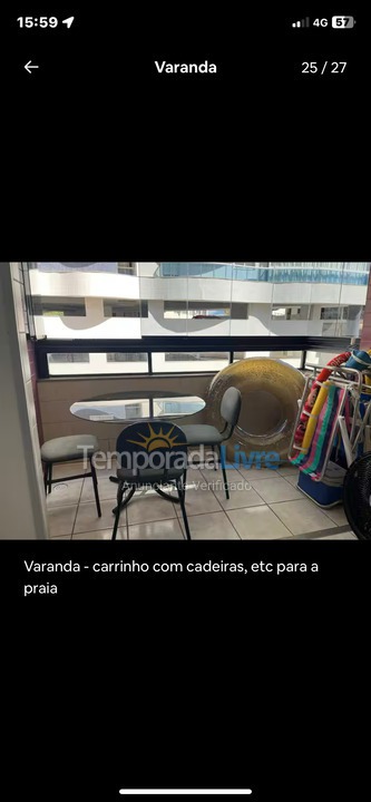 Apartment for vacation rental in Guarapari (Centro)