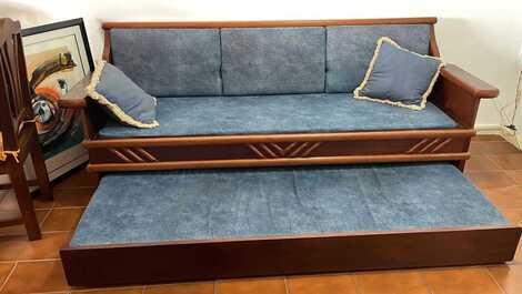 Cama auxiliar do sofá