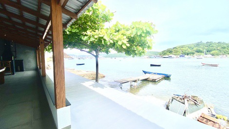 Casa parte superior para 4 pessoas com vista para o mar em Porto Belo