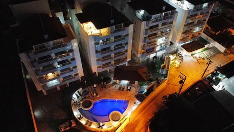 Vista aérea do condomínio