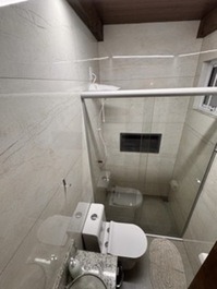 Estúdios Molhes, beachfront in Passo de Torres, air conditioning and garage.