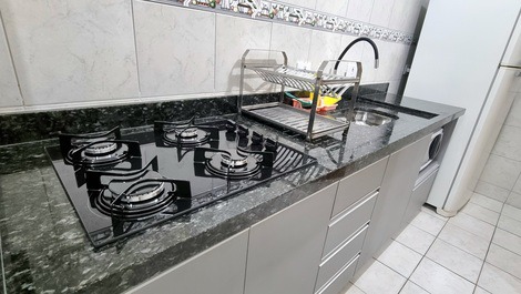 Beachfront apartment in Tupi, Praia Grande