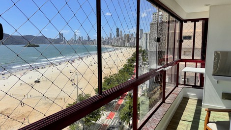 FRONT SEA! SACADA C / CHURRASQ; 4 QTOS; 3 BATHROOMS; 2 VAGAS; AIR; WIFI