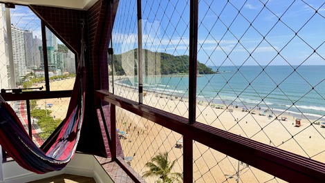 FRONT SEA! SACADA C / CHURRASQ; 4 QTOS; 3 BATHROOMS; 2 VAGAS; AIR; WIFI