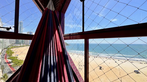 FRONT SEA! SACADA C / CHURRASQ; 4 QTOS; 3 BATHROOMS; 2 VAGAS; AIR; WIFI