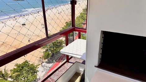 FRONT SEA! SACADA C / CHURRASQ; 4 QTOS; 3 BATHROOMS; 2 VAGAS; AIR; WIFI