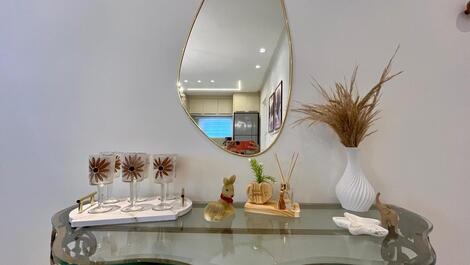 NEW apartment with a large terrace and 3 suites in Meia Praia.