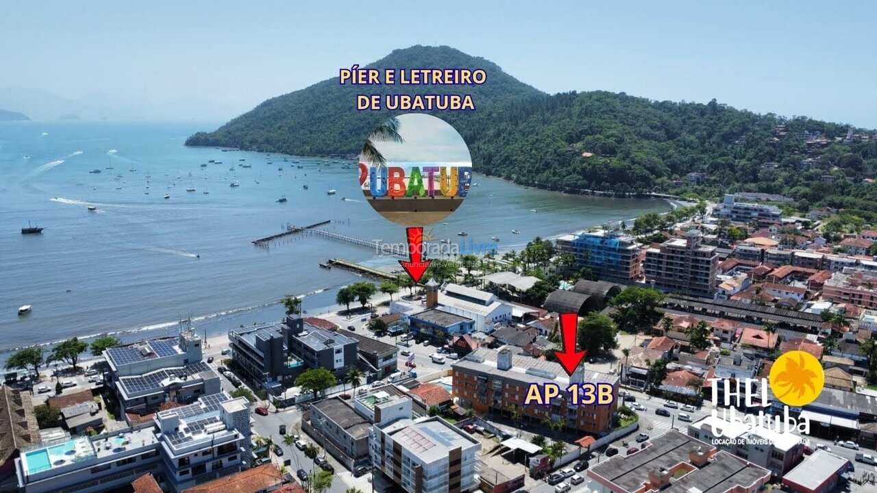 Apartamento para aluguel de temporada em Ubatuba (Itaguá)
