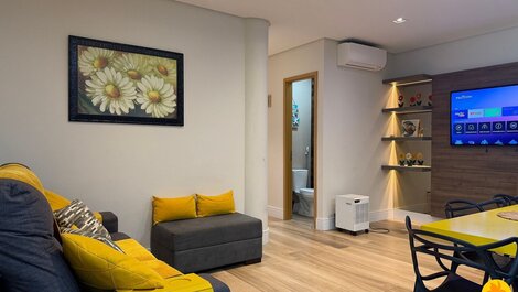 Apartamento sofisticado en Praia Grande con instalaciones de ocio de alta gama