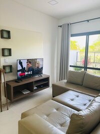 Térreo Confortável em Mariscal | 2 Quartos | Ar, Churrasqueira e...