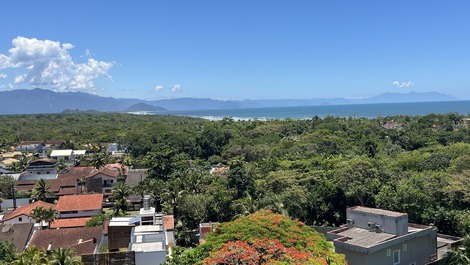 Vista da sacada do apto para o mar