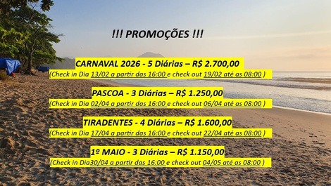 Apartment Praia das Toninhas, 130m from the sea, 2 bedrooms and with WI-FI