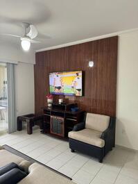 Comfortable two-bedroom apartment one block from the beach.