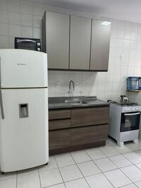 Comfortable two-bedroom apartment one block from the beach.