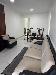 Comfortable two-bedroom apartment one block from the beach.