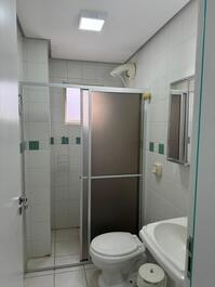 Comfortable two-bedroom apartment one block from the beach.