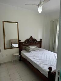 Comfortable two-bedroom apartment one block from the beach.