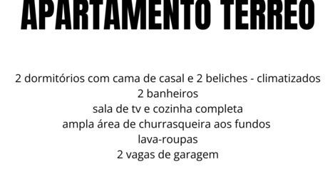 TRIPLEX - 03 APTS NA ENSEADA - 350M DO MAR (6, 6 e 8 PESSOAS)