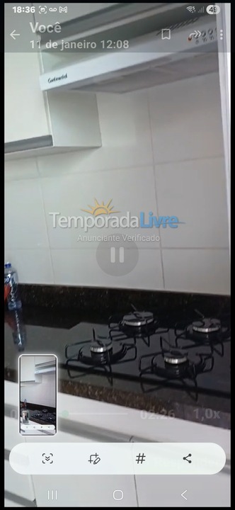 Apartamento para alquiler de vacaciones em Ubatuba (Maranduba)