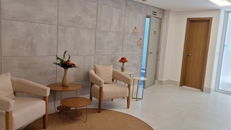 Recepção do edifício. 