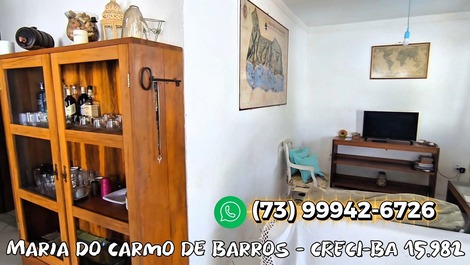 Cód.C017-Casa 4 quartos, 15 pessoas, com Piscina, Praia de Taperapuan.