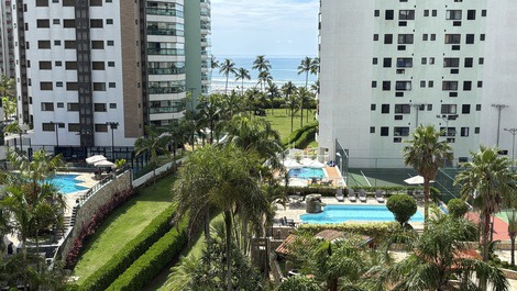 Apartamento em Riviera pé na areia com vista para o mar