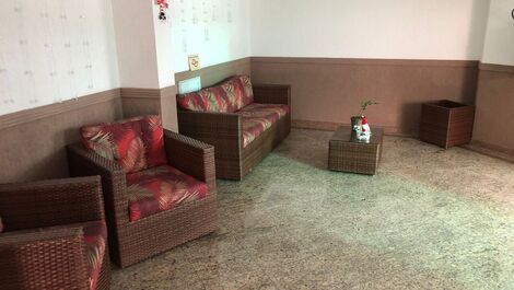 Apartamento con vista al mar en Praia Grande, a 200m del mar y garaje