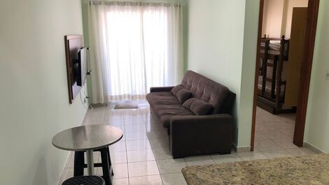 Apartamento con vista al mar en Praia Grande, a 200m del mar y garaje