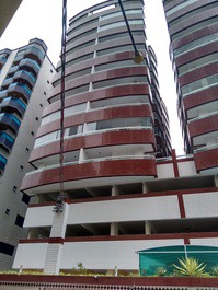 Apartamento con vista al mar en Praia Grande, a 200m del mar y garaje