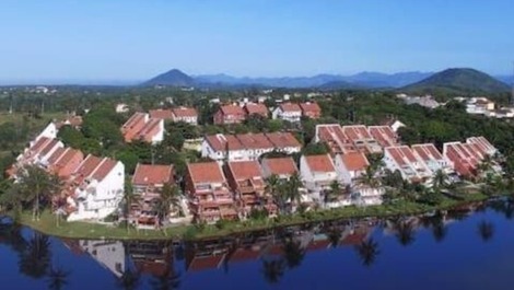 Visão aérea do condomínio