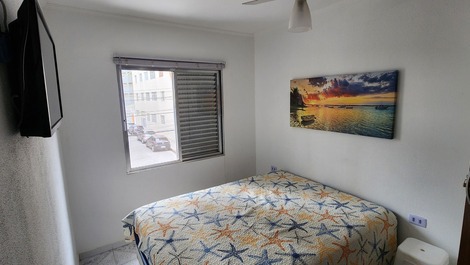 Apartment in Boqueirão, Praia Grande, 1 block from the beach.