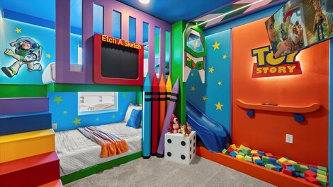 Excelente casa en Solara Resort con habitaciones temáticas.