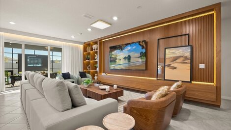 Mansión para 28 huéspedes con habitaciones temáticas.