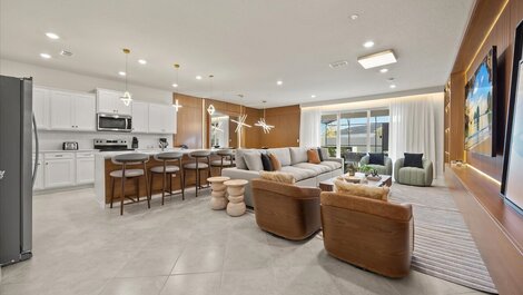 Mansión para 28 huéspedes con habitaciones temáticas.