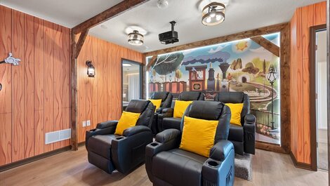 Mansión para 28 huéspedes con habitaciones temáticas.