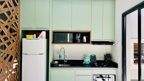 Cozinha completa e equipada