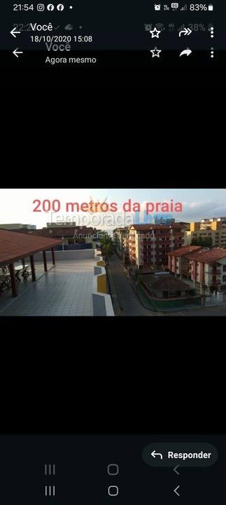 Apartment for vacation rental in Ubatuba (Praia Grande)