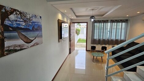 New house in Ingleses with outdoor area, BBQ grill, air conditioning and 55 inch TV