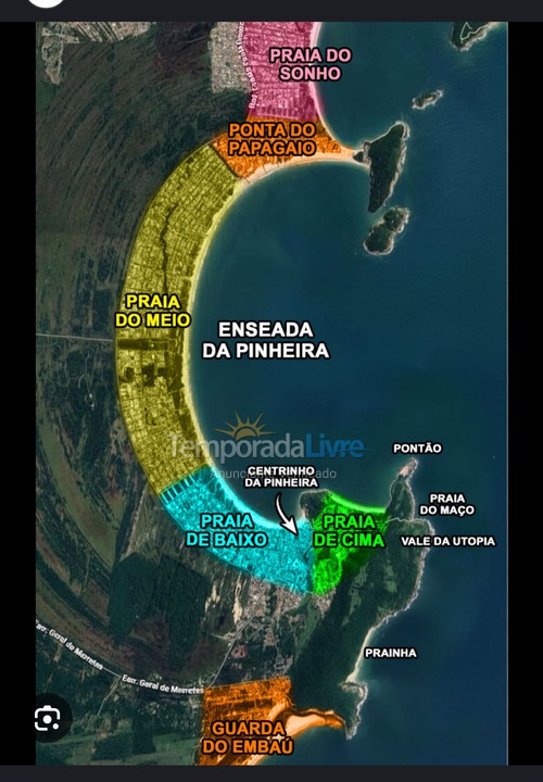 Casa para alquiler de vacaciones em Palhoça (Praia do Mar Aberto)