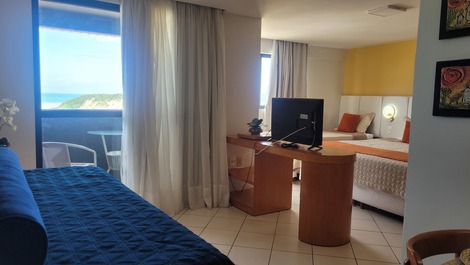 NATAL PLAZA Ponta Negra (1304) con vista al mar en estructura hotelera