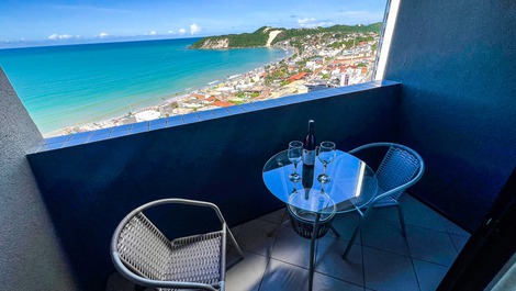 NATAL PLAZA Ponta Negra (1304) con vista al mar en estructura hotelera
