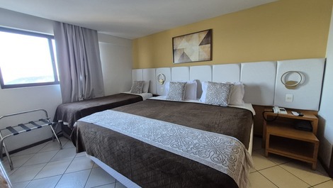 NATAL PLAZA Ponta Negra (1304) con vista al mar en estructura hotelera